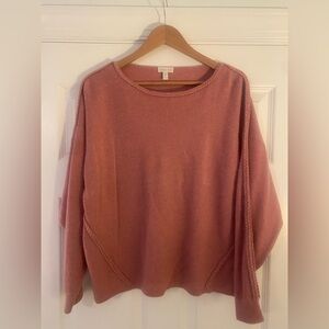 Women's Rosy Pink Cashmere Sweater